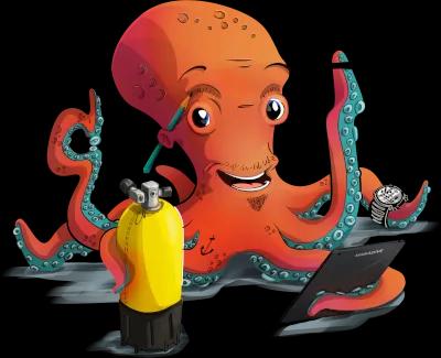 Logo "poulpe" de Mabadive PRO